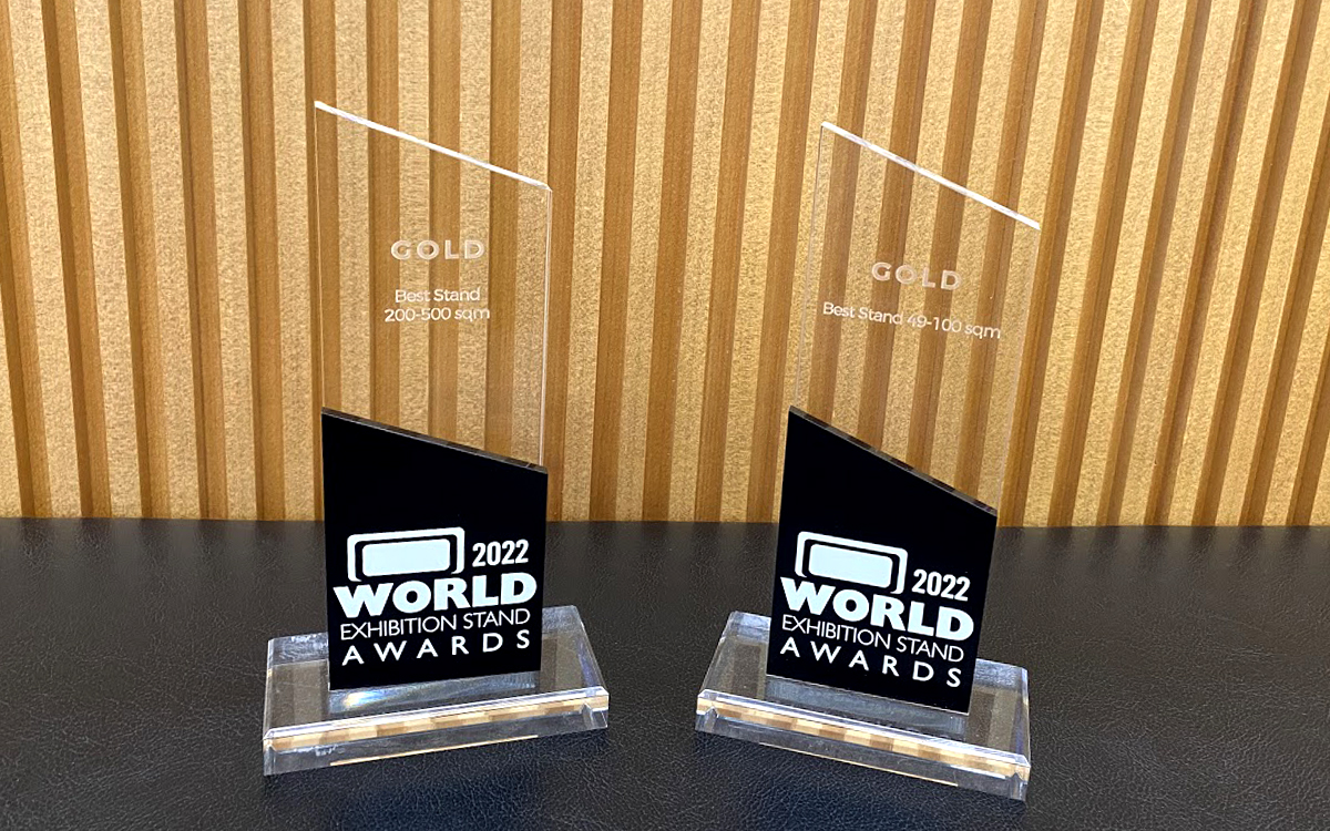 WORLD EXHIBITION STAND AWARDS 2022で金賞受賞！